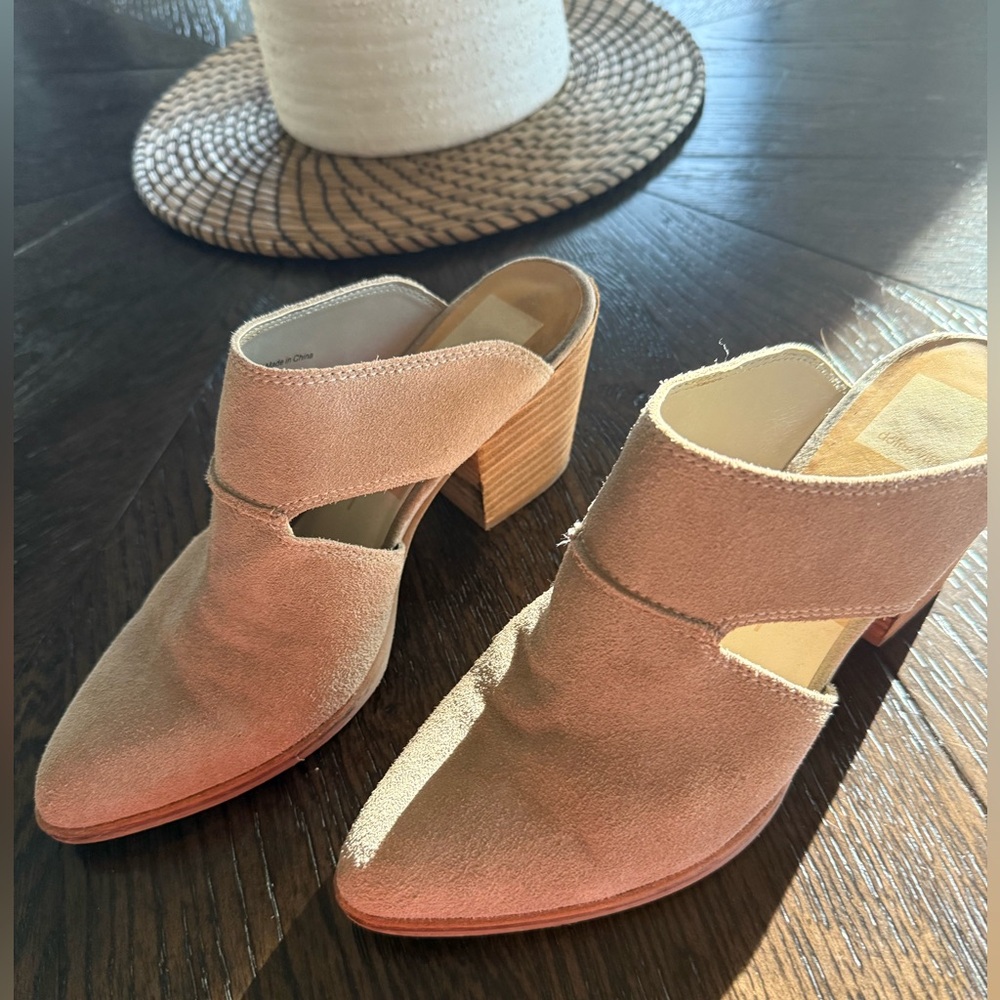 Dolce Vita Light Tan Suede Ankle Boots